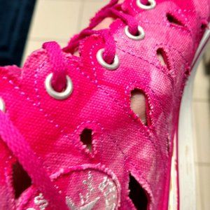 WOMENS CONVERSE Pink Basketball Sneakers 8 1/2